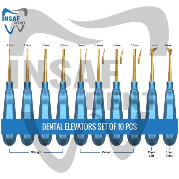 Dental Elevator Set of 10 PCS