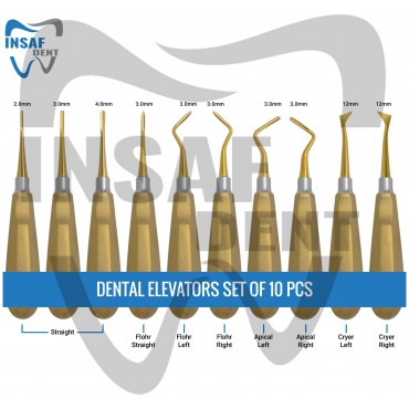 Dental Elevator Set of 10 Pcs