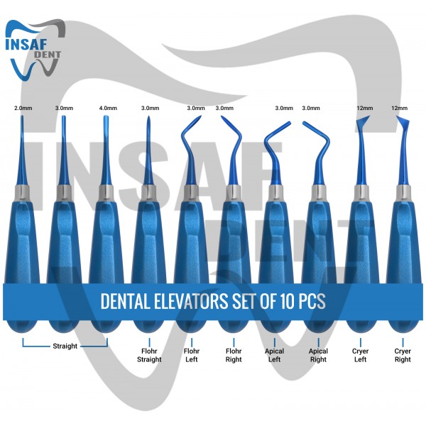 Dental Elevator Set of 10 Pcs