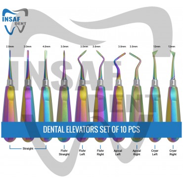 Dental Elevator Set of 10 Pcs