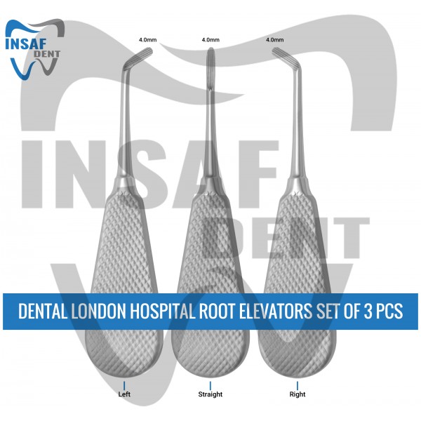 Dental London Hospital Root Elevators Set of 3 Pcs