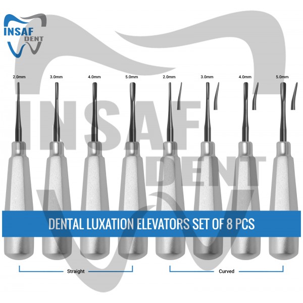 Dental Luxation Elevators Set of 8 PCS