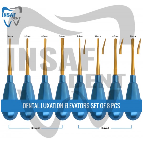 Dental Luxation Elevators Set of 8 Pcs