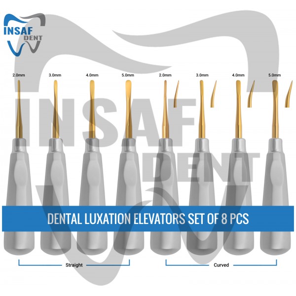 Dental Luxation Elevators Set of 8 Pcs