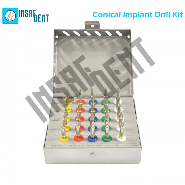 Conical Drills Kit 25pcs