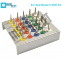 Conical Drills Kit 25pcs