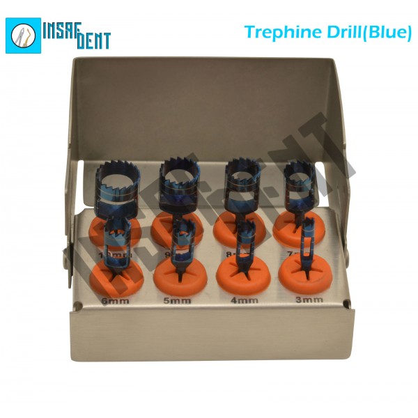 Dental Trephine Drills Kit 8 Pcs