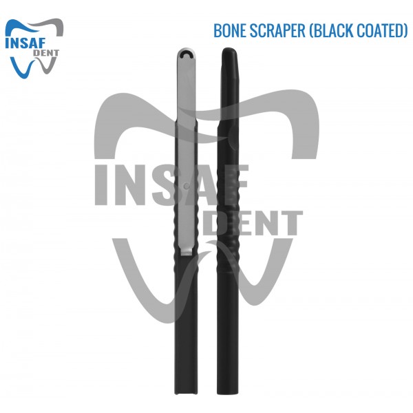 Bone Scraper Straight (Black Coated) 