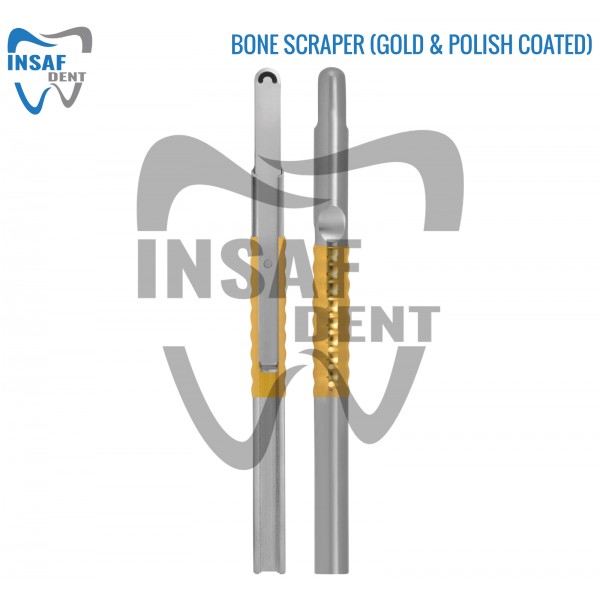 Bone Scraper Straight (Gold & Polish Coated)