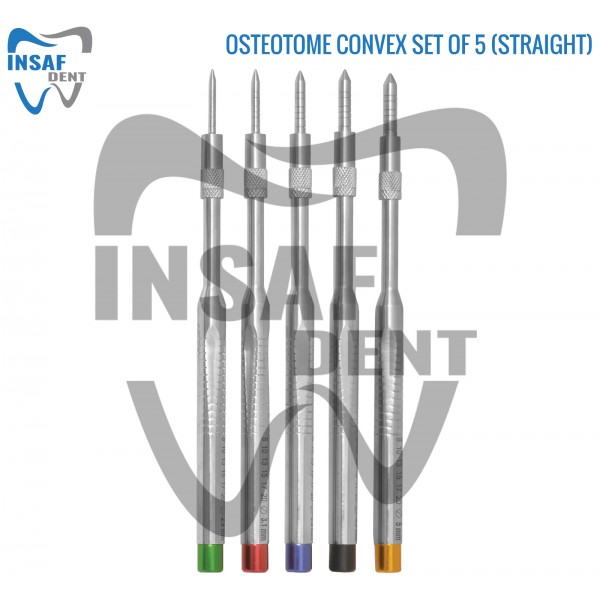 Osteotome Convex Set of 5 (Straight)