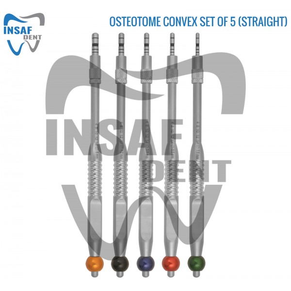 Osteotome Convex Set of 5 (Straight)