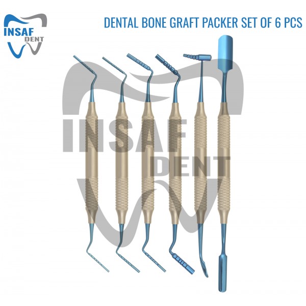 Dental Bone Graft Packer Set Of 6 Pcs