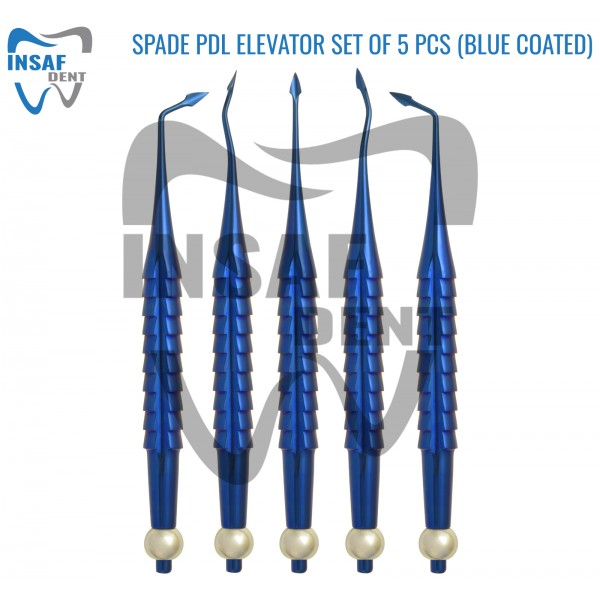 Spade PDL Elevator Set Of 5 Pcs (Blue Coated) With Cassettes